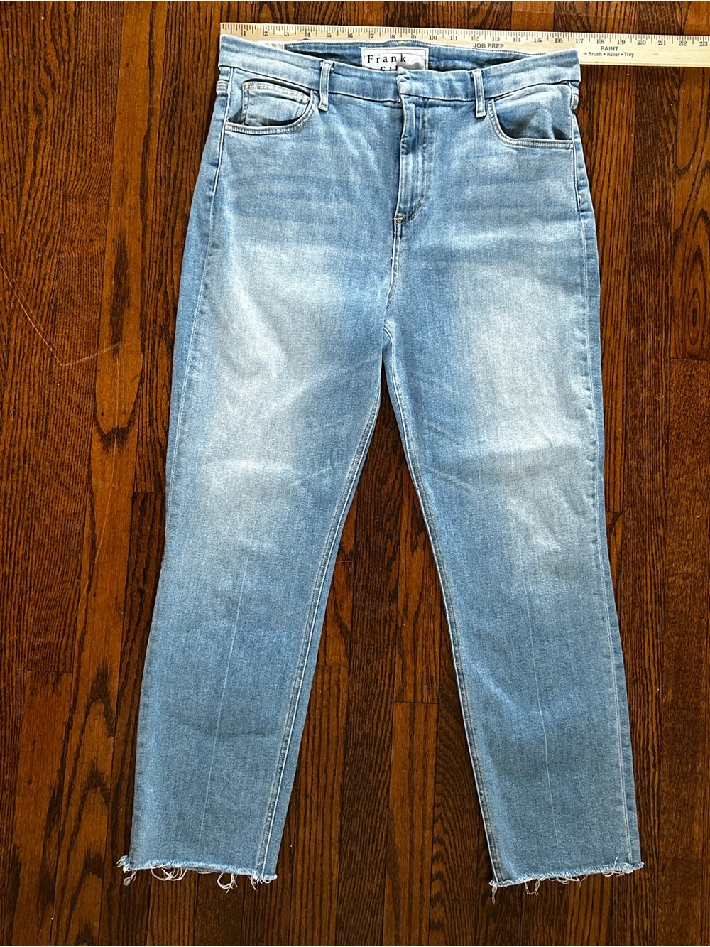 Frank & Eileen DERRY Women's Medium Light Blue Straight Leg Jeans Size 32